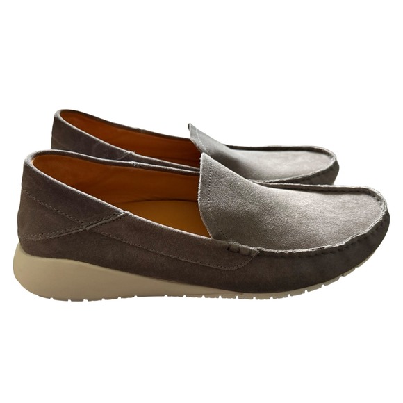 Olukai Men\'s KA\'A LOAFER Mens Grey Suede Slip On Loafers Drop In Heel Shoes‎ NEW main image 5